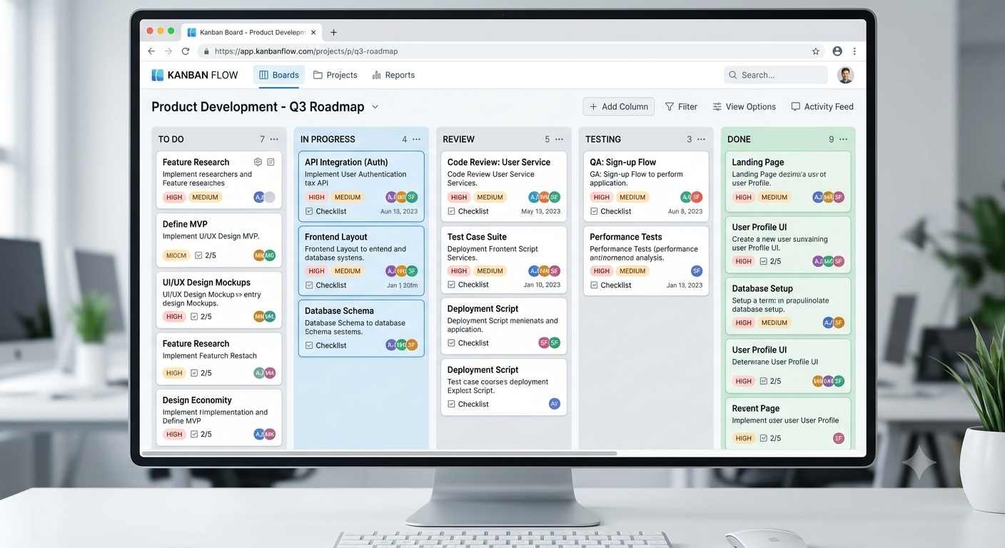Kanban-Board Webanwendung